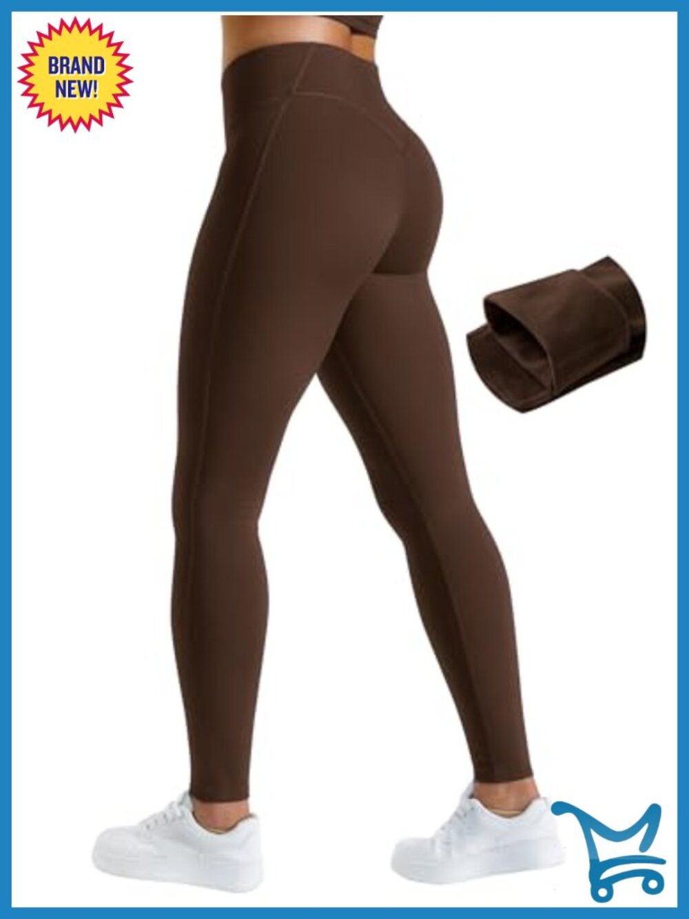 Fleece Lined Leggings High Waisted Scrunch Butt Thermal Yoga Pants